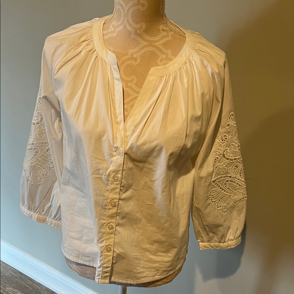 Evereve White Blouse